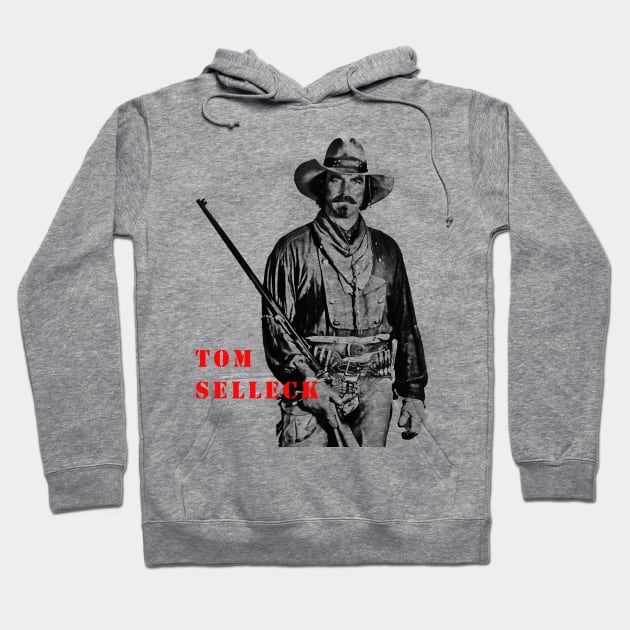 tom selleck visual art Hoodie by DOGGIES ART VISUAL